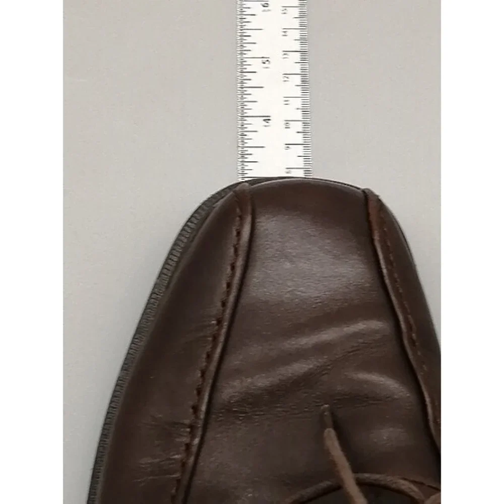 Nunn Bush Mens Derby Shoe Brown Leather Lace Up Dress Shoe Square Toe 10.5